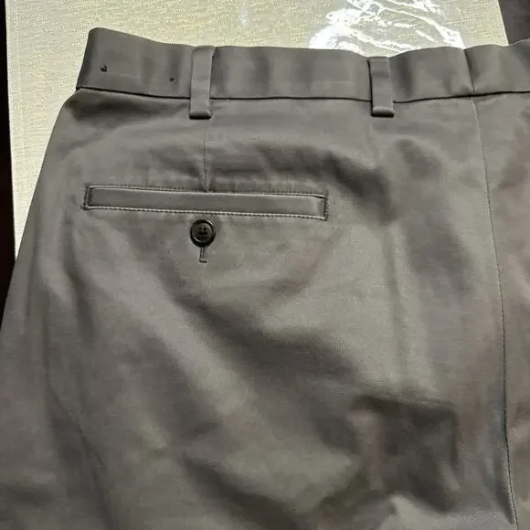 Brooks Brothers Advantage Chino Clark Pants Mens 40x32 Gray Cotton Khaki - Picture 6 of 8